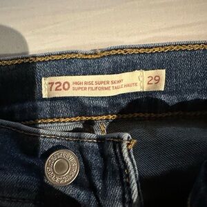 Levi’s high rise super skinny